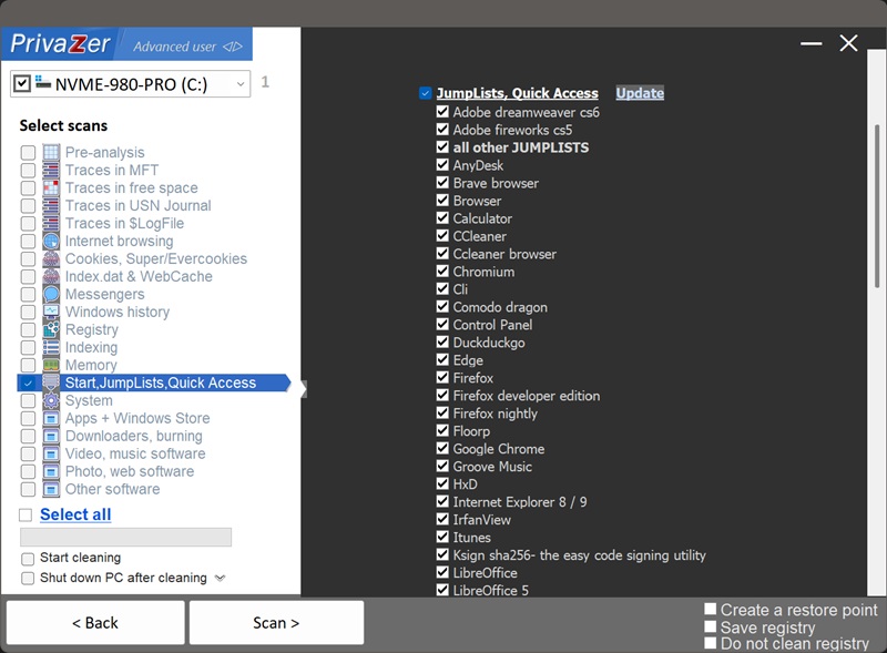 Jak wyczyścić Jump Lists (ostatnie elementy paska zadań) w Windows