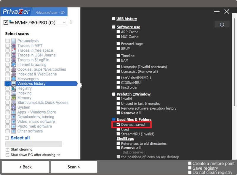 How to clean recently opened and saved files on Windows (OpenSaveMRU / OpenSavePidlMRU)
