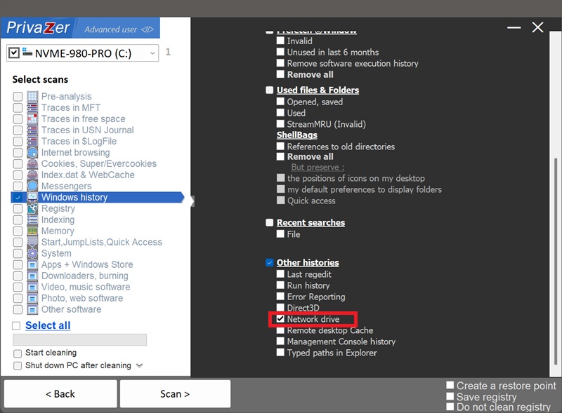 How to clear the mapped network drive history on Windows (Map Network Drive MRU)