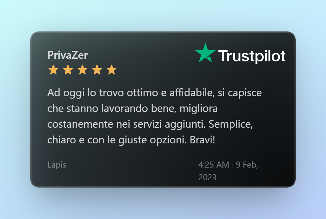 Ad oggi lo trovo ottimo e affidabile
